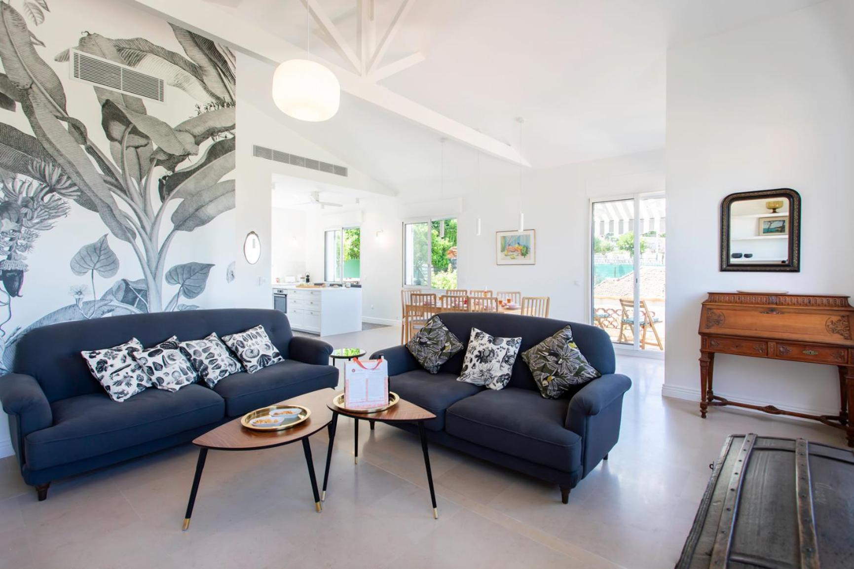 #54 Sea View 4 Bdr Ac Parking 5mins To Port Bbq Villa Nice